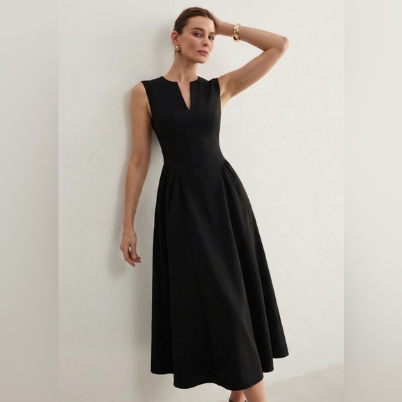 Commense | Dresses | Commense Black Sleeveless Maxi Dress | Poshmark